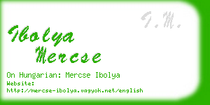 ibolya mercse business card